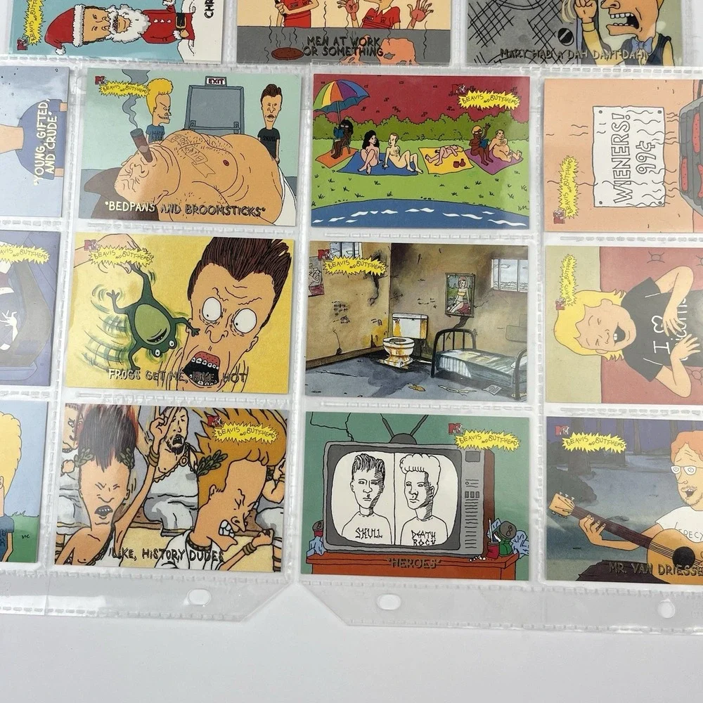 Beavis & Butthead 1994 MTV Lot Of 25 Fleer Ultra Trading Cards + Chick List Rare